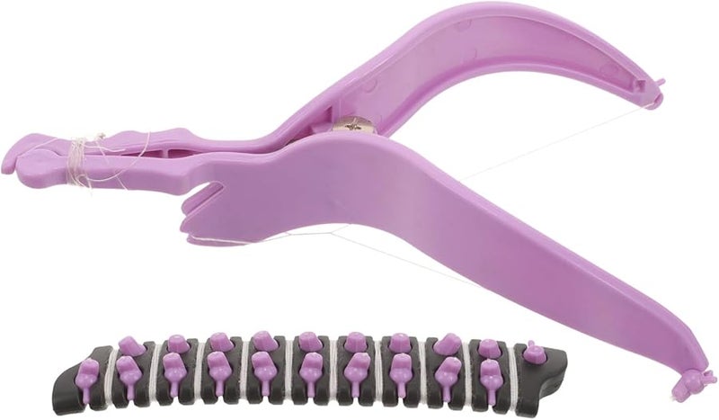 Purple Facial Hair Remover for Women Manual Epilator Portable Travel Use Sensitive Skin - Image 1
